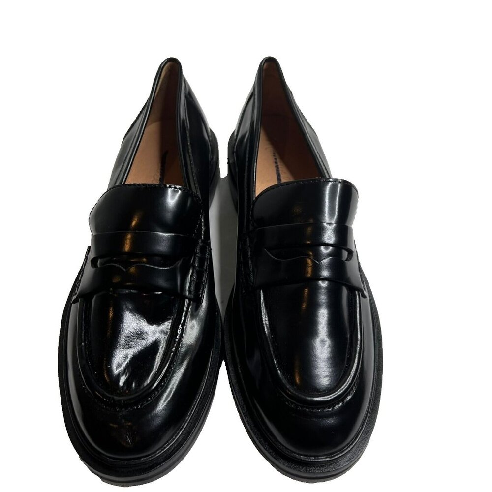 Madewell $158 Womens The Vernon Loafer in Black Leather Size 8 NM083 - Picture 2 of 8